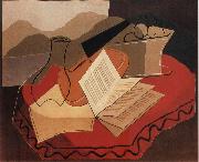 Juan Gris The Fiddle in front of window Germany oil painting artist